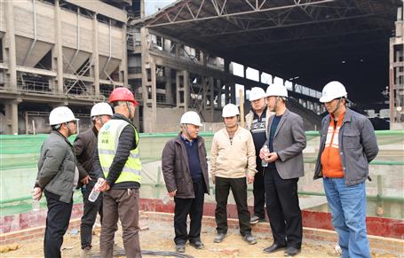 唐峰、何勇到魚峰水泥技改項目調(diào)研指導(dǎo)