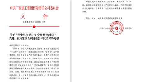 【喜訊】冶建公司3項(xiàng)宣傳、黨建成果榮獲集團(tuán)公司表彰