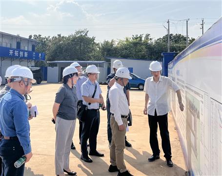 自治區(qū)工商聯(lián)副主席葉俊茂到冶建項目調研指導